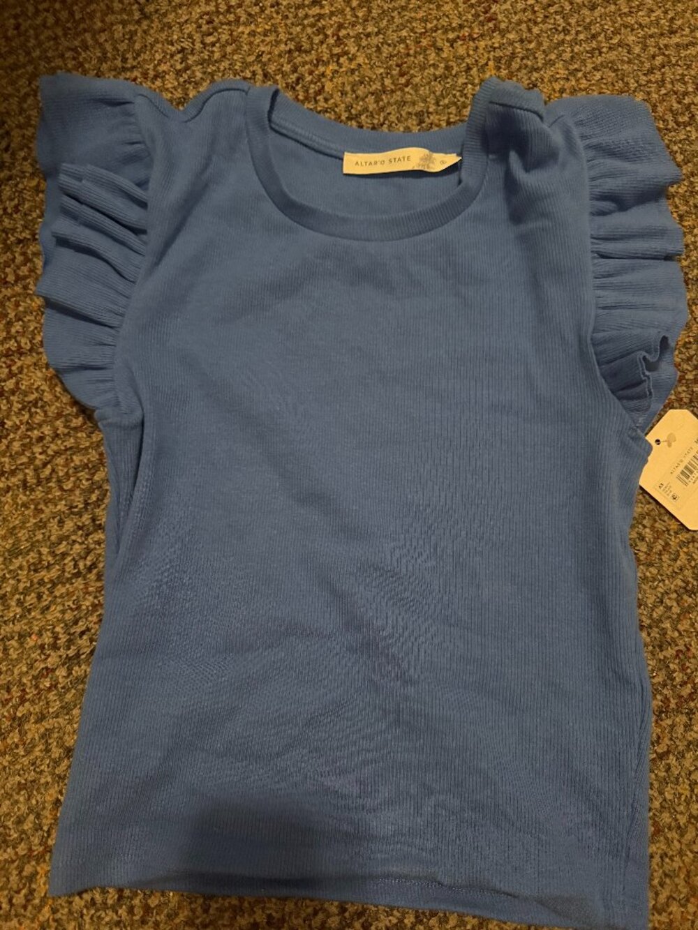 Small blue NWT Altar'd state top